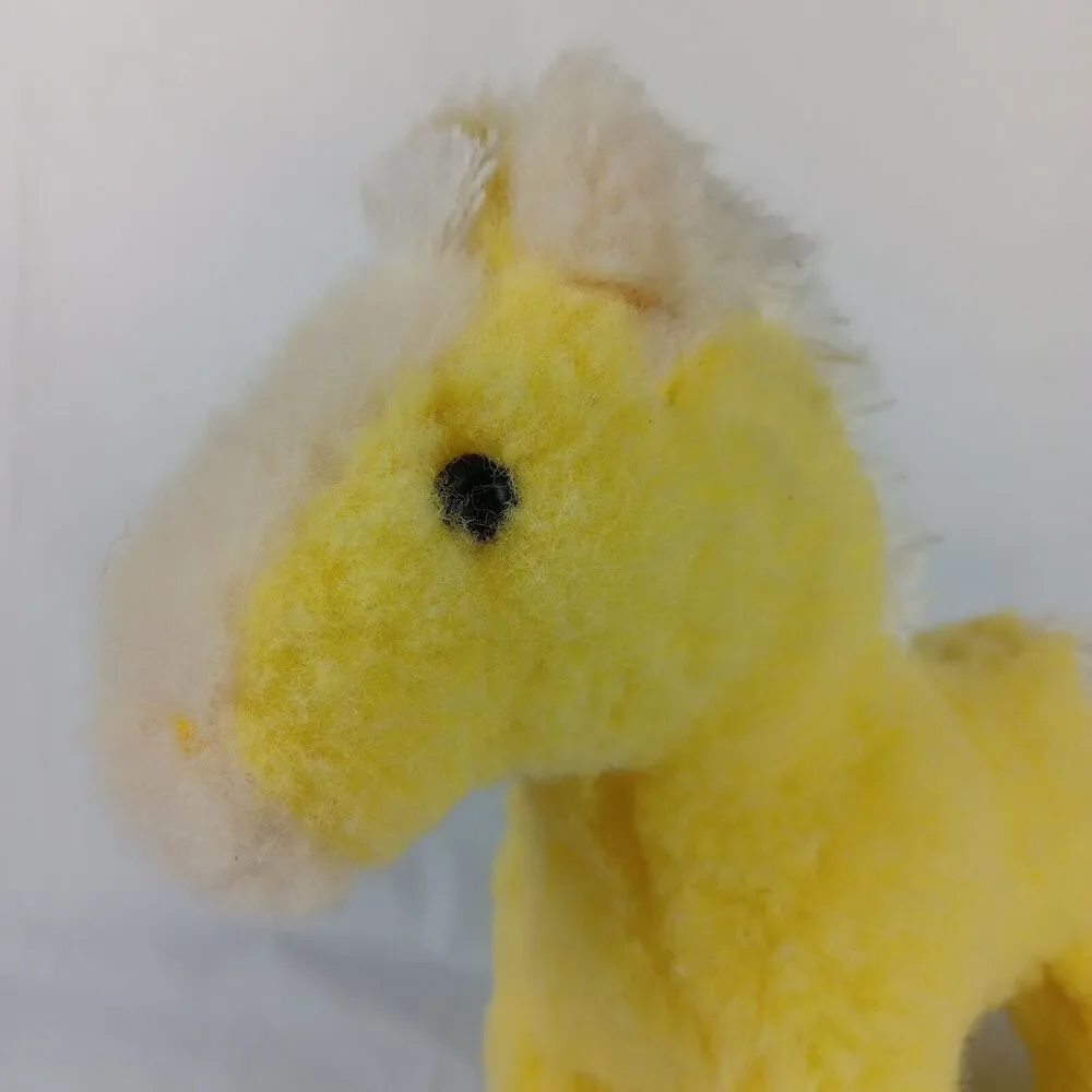 R Dakin Pillow Pets Pampers Pony Yell Horse Plush 70s Rattle Softubles with Tags